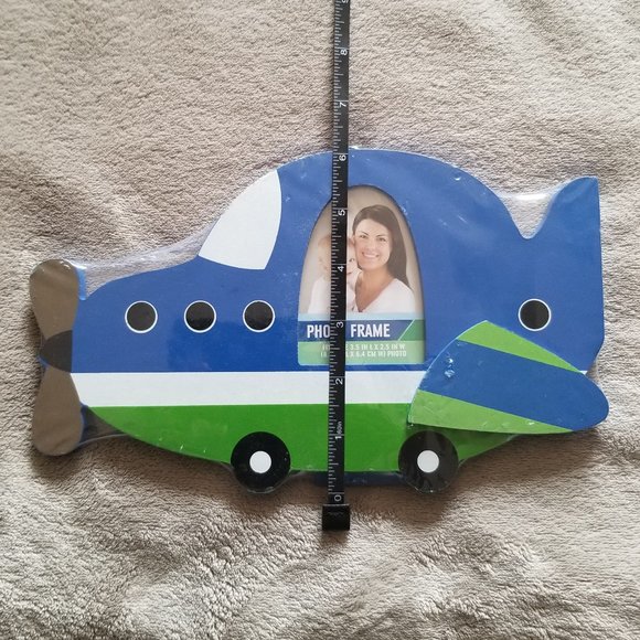 Blue Airplane Wooden Picture Frame - Picture 4 of 5
